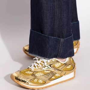 Orbit Metallic Gold Sneakers